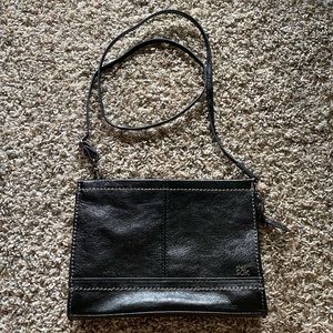 The Sak Black Leather Crossbody Bag